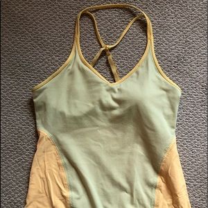 Lululemon Yellow Adjustable Tank Top